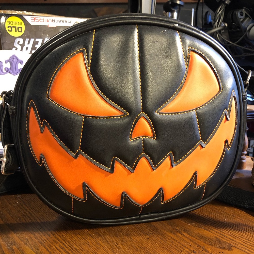 Love Pain and Stitches Pumpkin Cult OG purse